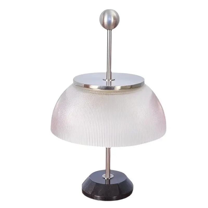 H Table Lamp with Glass Bowl Shade Italian Decorative Lamp tag1