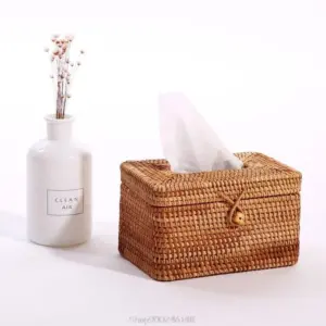 Rattan Tissue Box