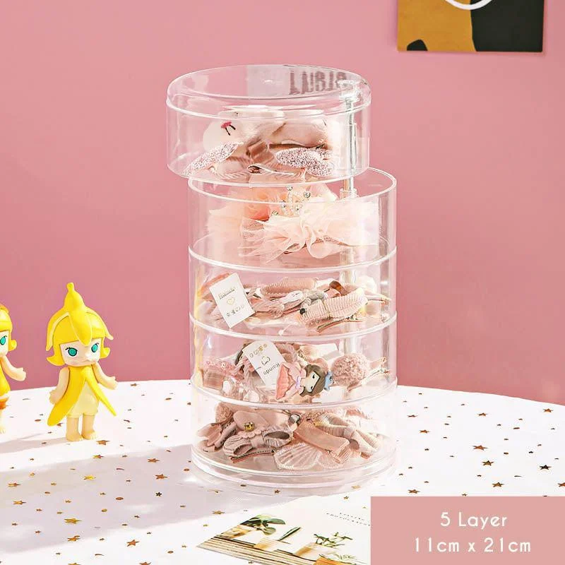 Hair Pin Jewelry Transparent Rotating Storage -  - #tag1#