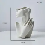 HalfFaceCeramicFlowerVase-Homeko1 HalfFaceCeramicFlowerVase Homeko1
