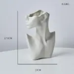 HalfFaceCeramicFlowerVase-Homeko7 HalfFaceCeramicFlowerVase Homeko7