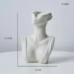 HalfFaceCeramicFlowerVase-Homeko8 HalfFaceCeramicFlowerVase Homeko8