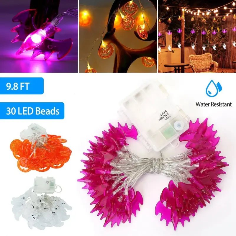 Halloween 30 LED String Lights tag1
