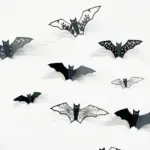 Halloween 3D Hollow Paper Bat Wall Stickers tag1