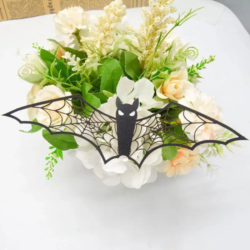 Halloween 3D Hollow Paper Bat Wall Stickers tag1