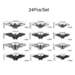 Halloween 3D Hollow Paper Bat Wall Stickers tag1
