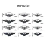 Halloween 3D Hollow Paper Bat Wall Stickers tag1