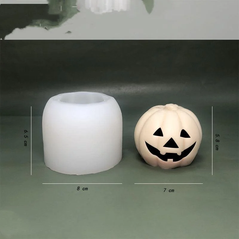 Halloween 3D Pumpkin Mousse Cake Chocolate Silicone Mold -  - #tag1#