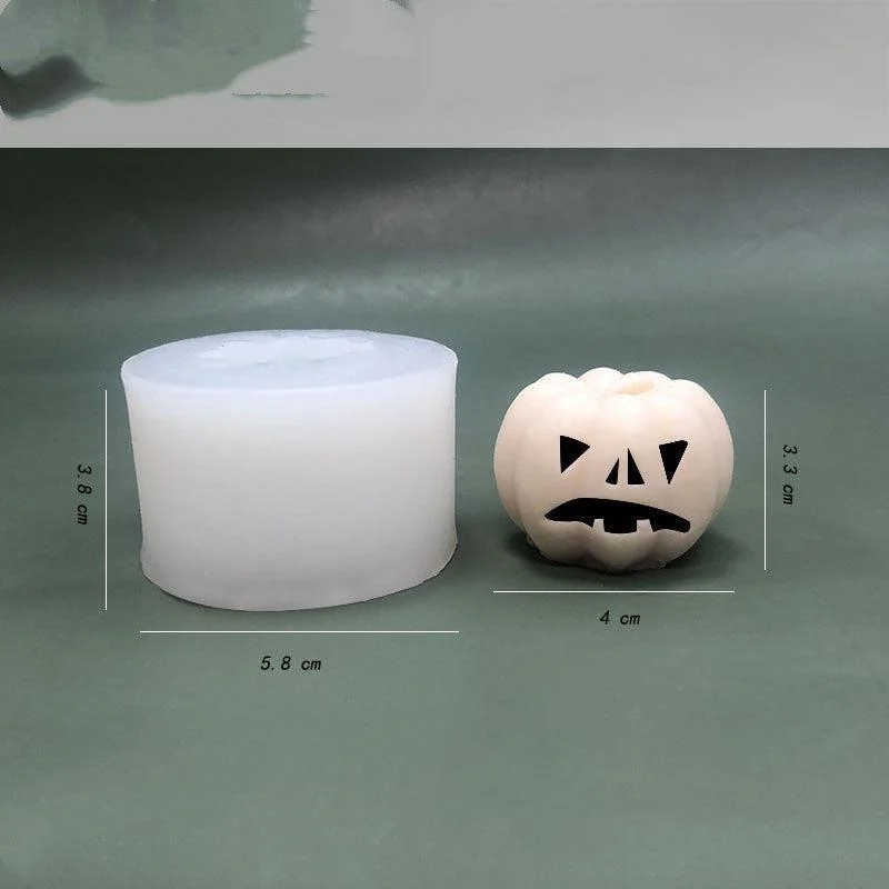 Halloween 3D Pumpkin Mousse Cake Chocolate Silicone Mold -  - #tag1#