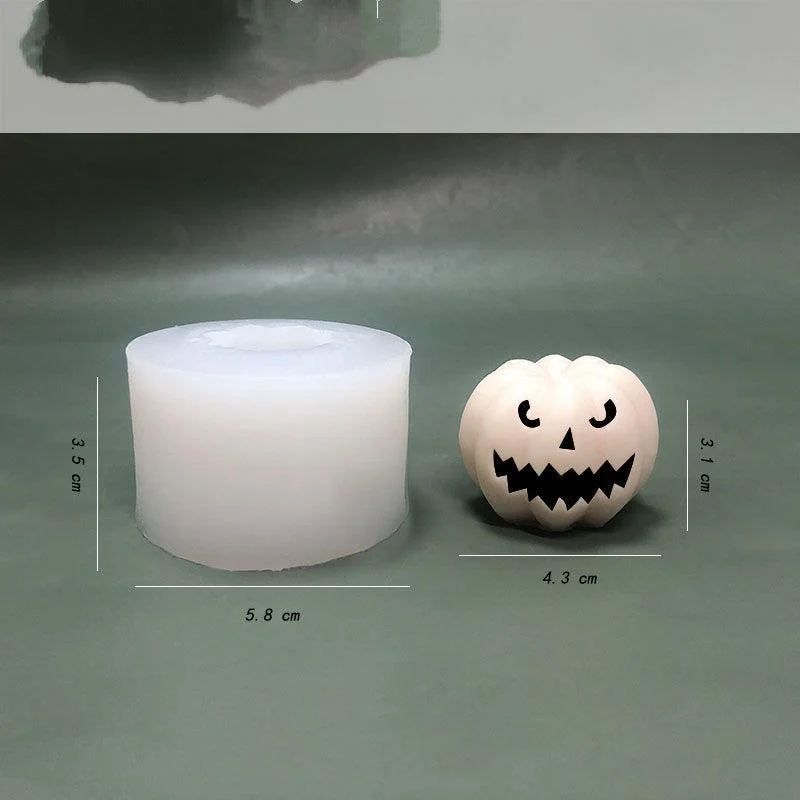 Halloween 3D Pumpkin Mousse Cake Chocolate Silicone Mold -  - #tag1#