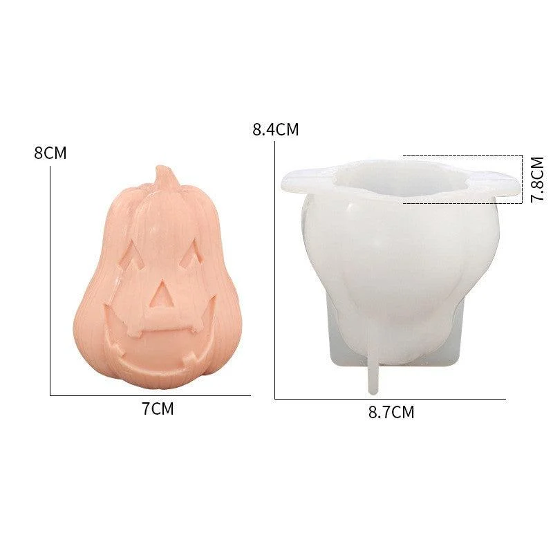 Halloween 3D Pumpkin Mousse Cake Chocolate Silicone Mold -  - #tag1#