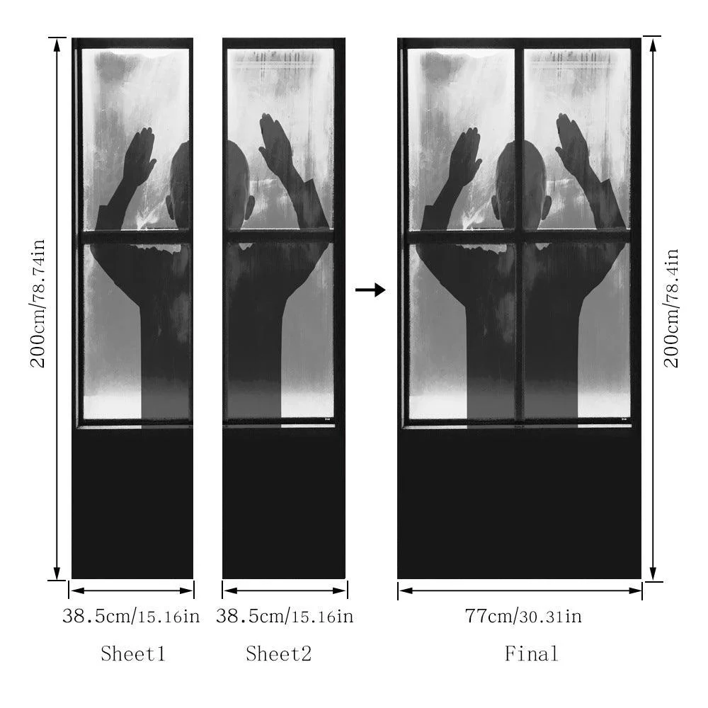 Halloween 3d Door Sticker Personality -  - #tag1#