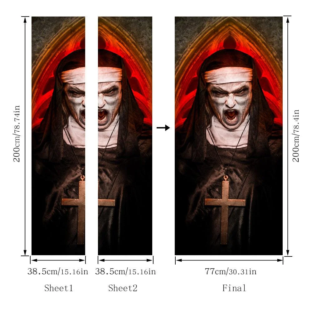 Halloween 3d Door Sticker Personality -  - #tag1#