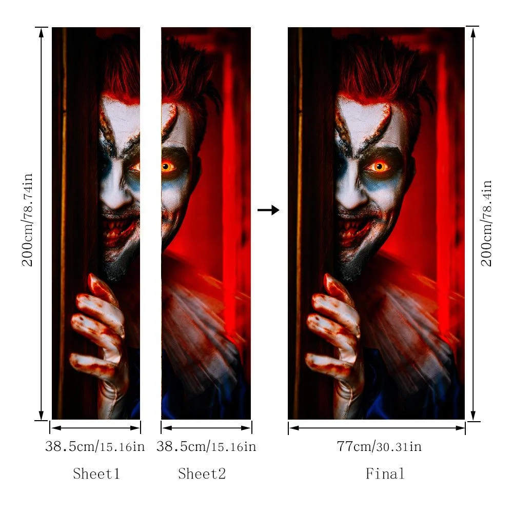 Halloween 3d Door Sticker Personality -  - #tag1#