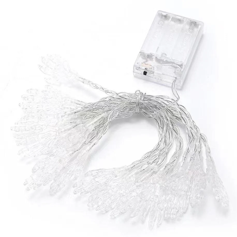 Halloween Atmosphere Party Layout Props Skeleton Hand Skeleton Lighting Chain -  - #tag1#