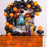 Halloween Balloon Chain Set Spider Skull tag1