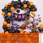 Halloween Balloon Chain Set Spider Skull tag1