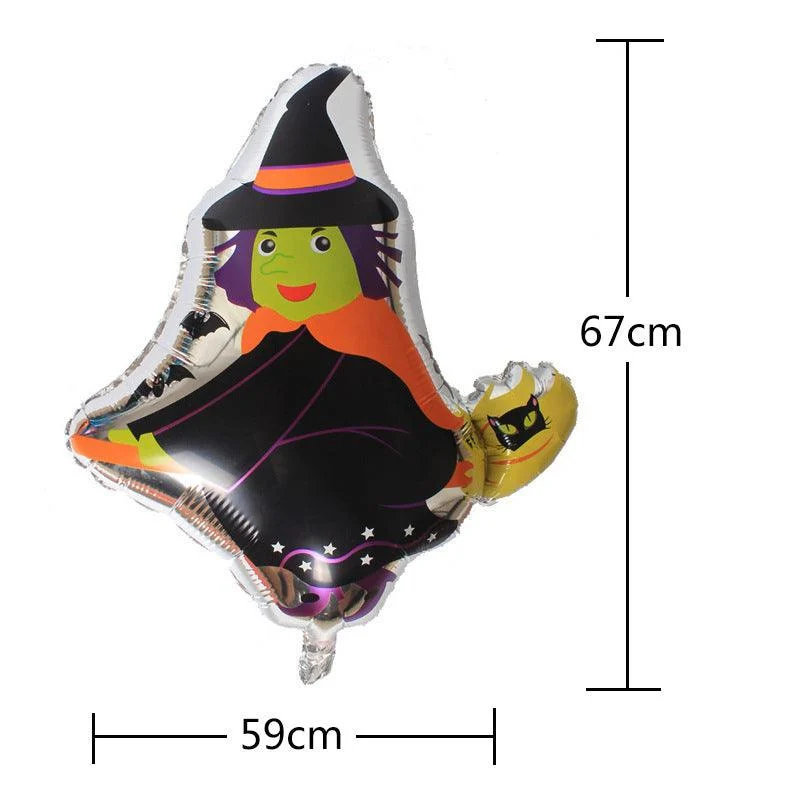 Halloween Balloon Decorations For Kindergarten Layout Props Shopping Mall Haunted House Party Party Background Wall Dress Up -  - #tag1#
