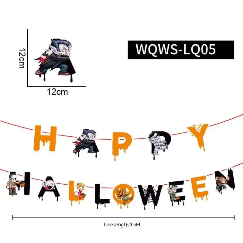 Halloween Banner Decorations Party Decoration tag1