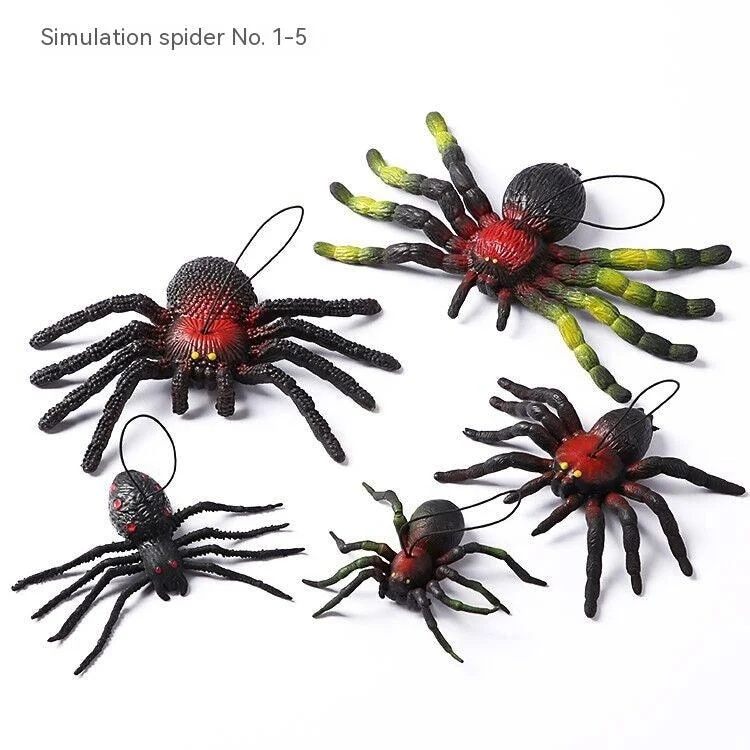 Halloween Bar KTV Simulation Rubber Spider Decoration Supplies -  - #tag1#
