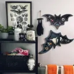 Halloween Bat Crystal Display Storage Rack tag1