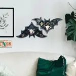 Halloween Bat Crystal Display Storage Rack tag1