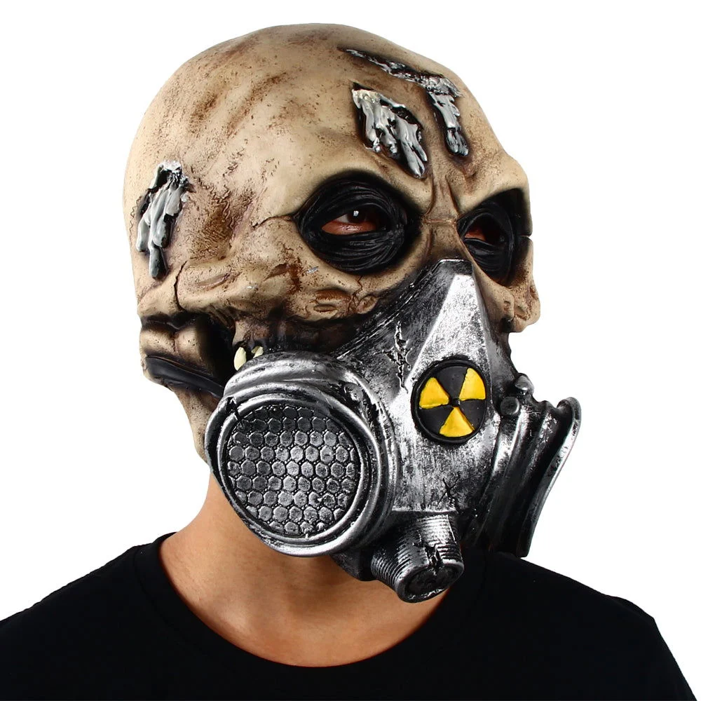 Halloween Biochemical Gas Mask Skull Headgear -  - #tag1#