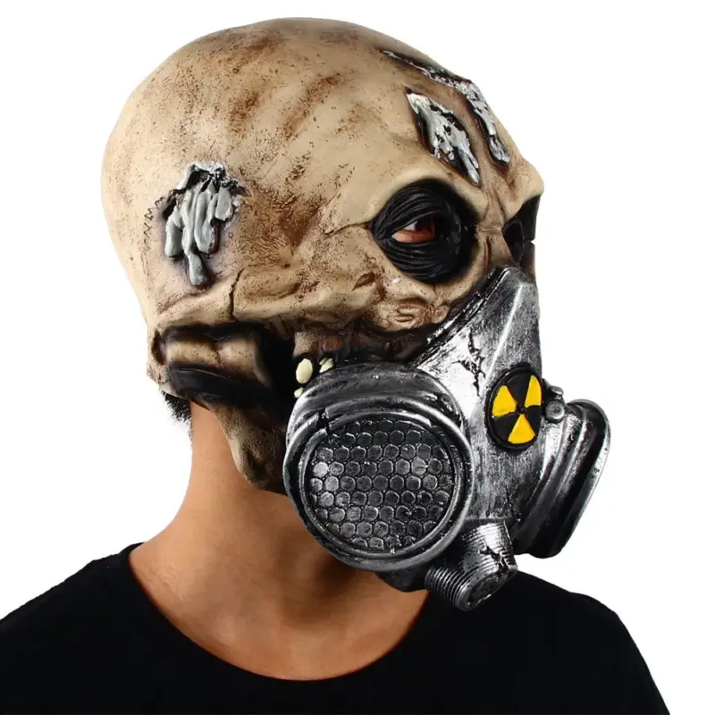 Halloween Biochemical Gas Mask Skull Headgear tag1
