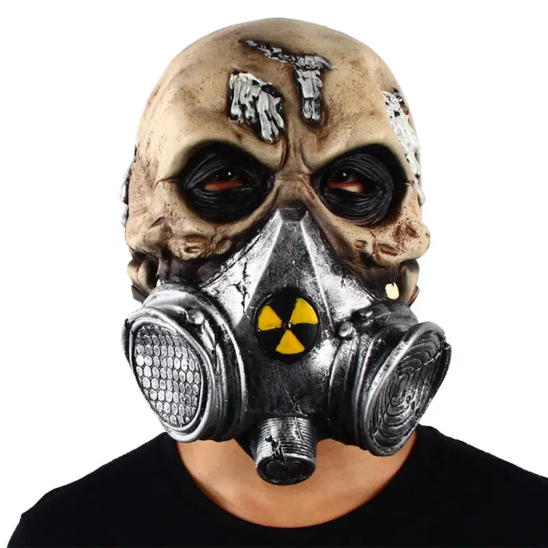 Halloween Biochemical Gas Mask Skull Headgear tag1