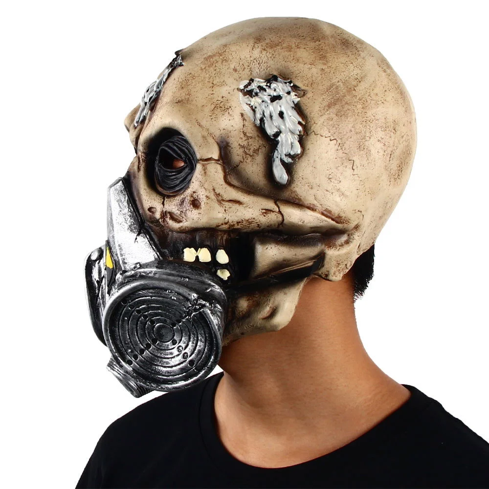 Halloween Biochemical Gas Mask Skull Headgear -  - #tag1#