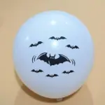 Halloween Black Orange Latex Balloon tag1