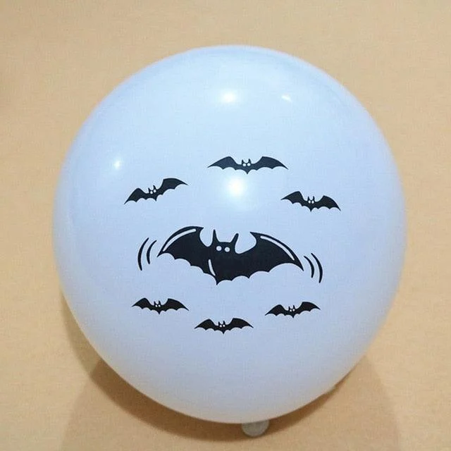 Halloween Black Orange Latex Balloon -  - #tag1#