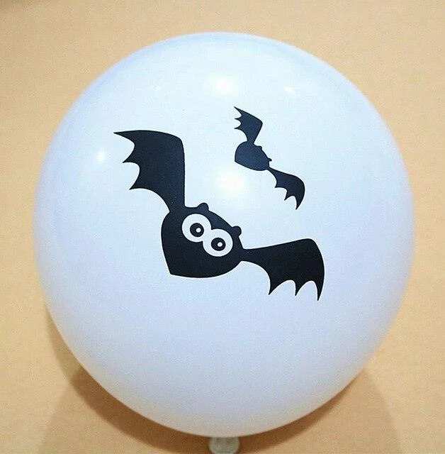 Halloween Black Orange Latex Balloon -  - #tag1#