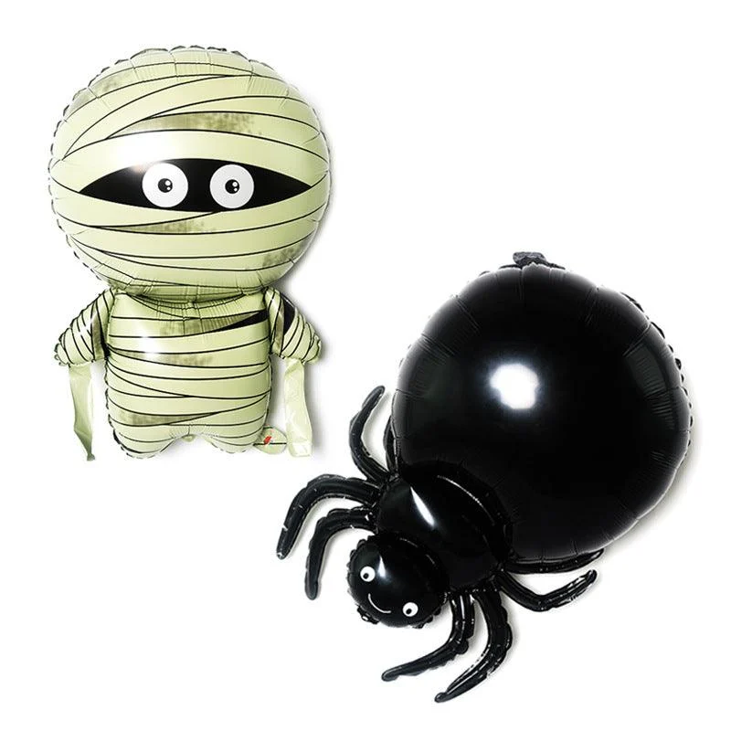 Halloween Black Poisonous Spider & Mummy -  - #tag1#