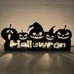 Halloween Candlestick Pumpkin Candle Holder Halloween Decorations Iron Hollowed out Halloween Candlestick Pumpkin Candlestick Prop Site Layout Decorations tag1