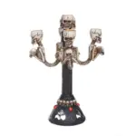 Halloween Candlestick Resin skull home furnishings tag1