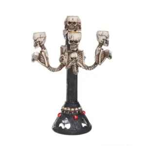 Halloween Candlestick Resin skull home furnishings