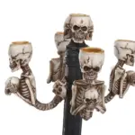 Halloween Candlestick Resin skull home furnishings tag1