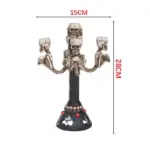 Halloween Candlestick Resin skull home furnishings tag1