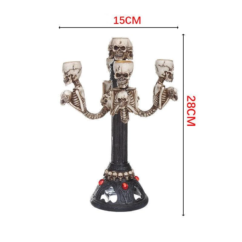 Halloween Candlestick Resin skull home furnishings -  - #tag1#