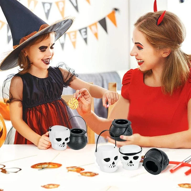 Halloween Candy Cauldron - 6pcs Mini Halloween Candy Bucket Pot -  - #tag1#