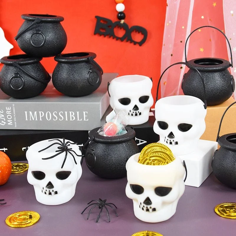 Halloween Candy Cauldron - 6pcs Mini Halloween Candy Bucket Pot -  - #tag1#