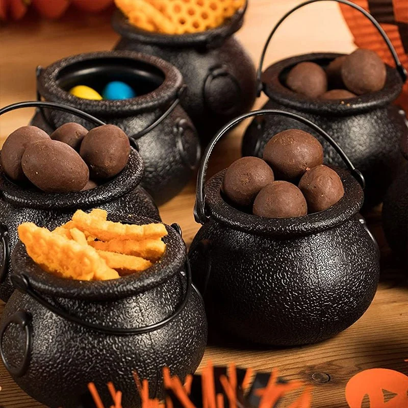 Halloween Candy Cauldron - 6pcs Mini Halloween Candy Bucket Pot -  - #tag1#