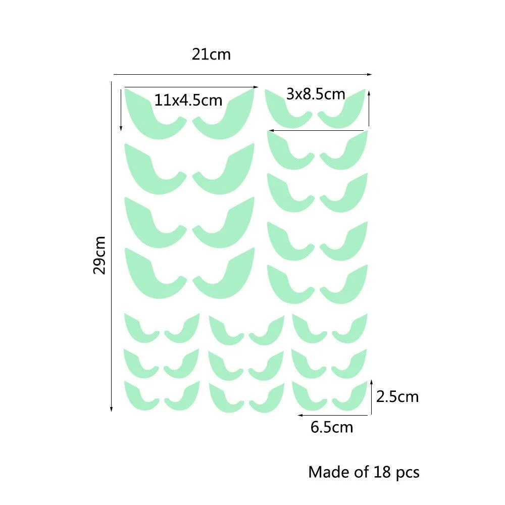 Halloween Carved Luminous Stickers Bloodsucking Bat Witch Pumpkin Festival Decoration Fluorescent Sticker -  - #tag1#