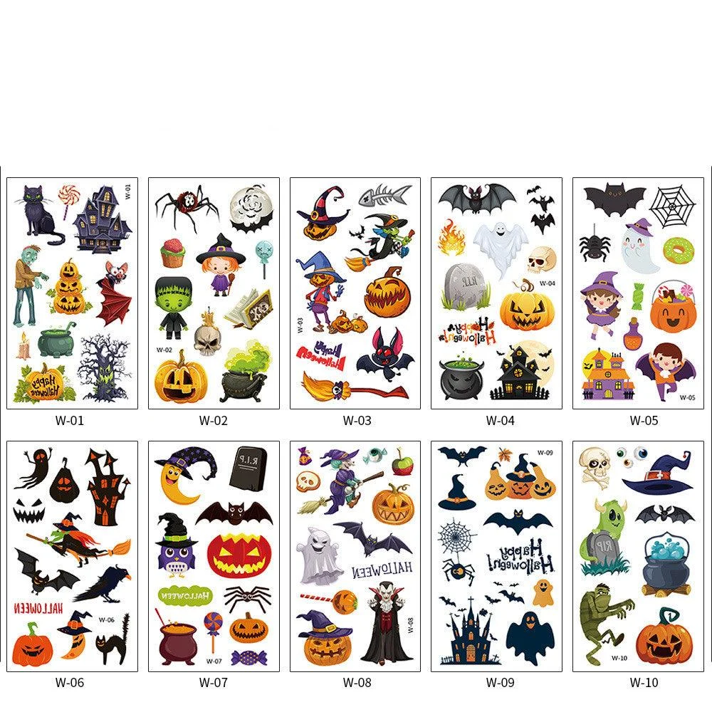 Halloween Children Cartoon Tattoo Sticker -  - #tag1#