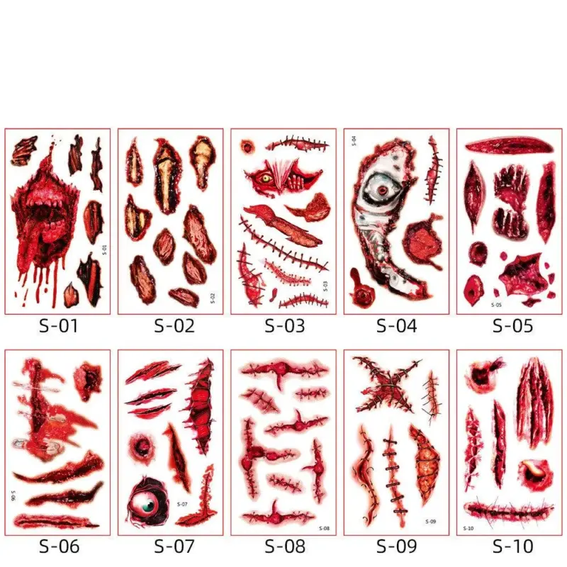 Halloween Children Cartoon Tattoo Sticker tag1