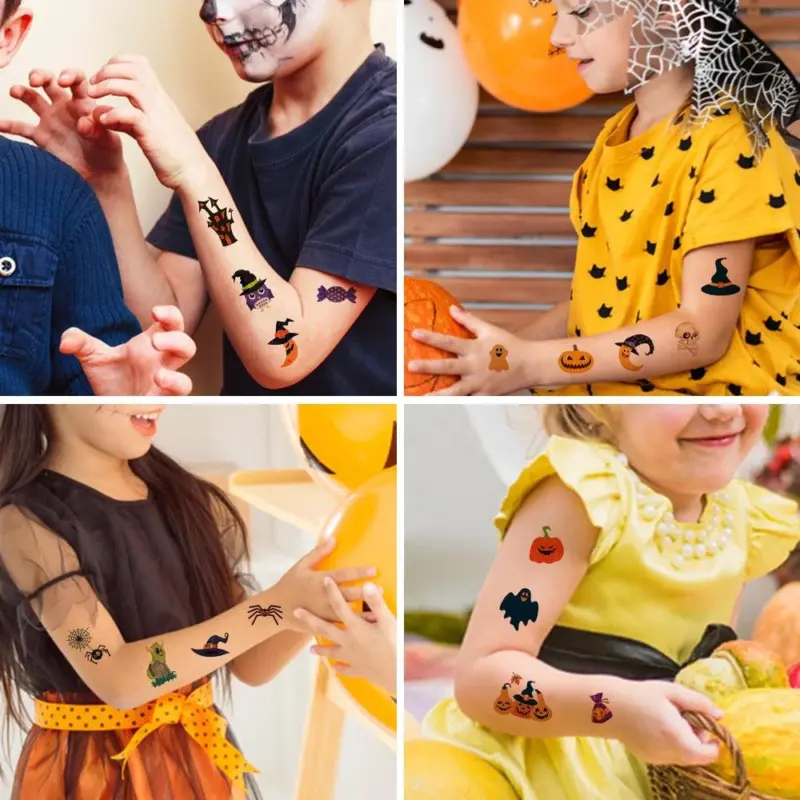 Halloween Children Cartoon Tattoo Sticker tag1