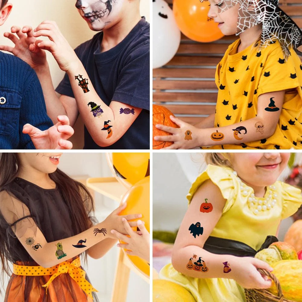Halloween Children Cartoon Tattoo Sticker -  - #tag1#