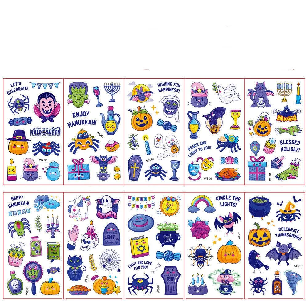 Halloween Children Cartoon Tattoo Sticker -  - #tag1#