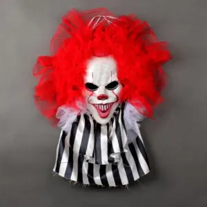 Halloween Clown Wreath Hanging